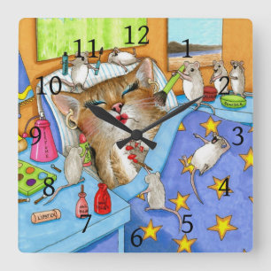 Kat. 508 quadratische wanduhr