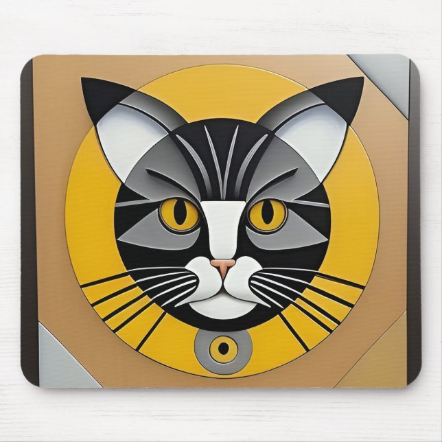 Kat Geometric Artwork Mousepad (Vorne)