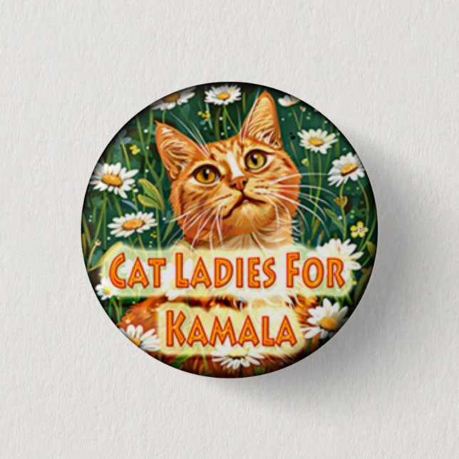 KAT Ladys for Kamala Political Button (Vorderseite)
