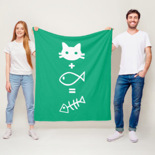 Kat-Mathematik Fleecedecke