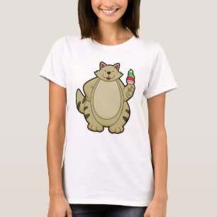 Kat mit Waffeleis T-Shirt