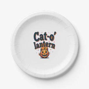 Kat-o'-Laterne Pappteller
