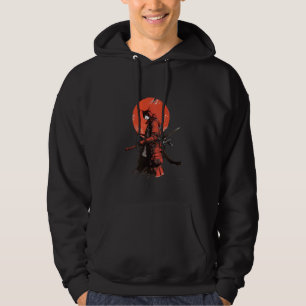 Kat Samurai, der japanische Krieger trifft Hoodie
