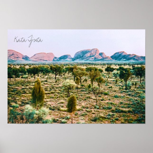 Kata Tjuta - Olgas Zentralaustralien - Reisen Poster (Vorne)