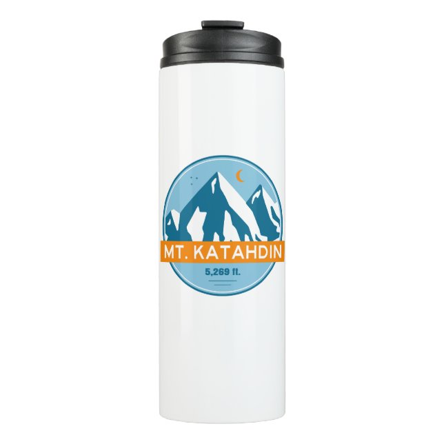Katahdin Maine Stars Moon Thermosbecher (Vorderseite)