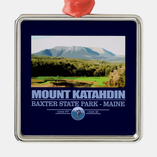 Katahdin Silbernes Ornament (Vorne)