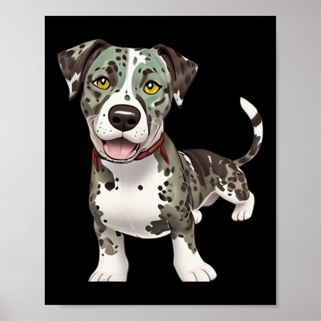 Katahoula Leopard Hund Rasse Graphic Poster (Vorne)