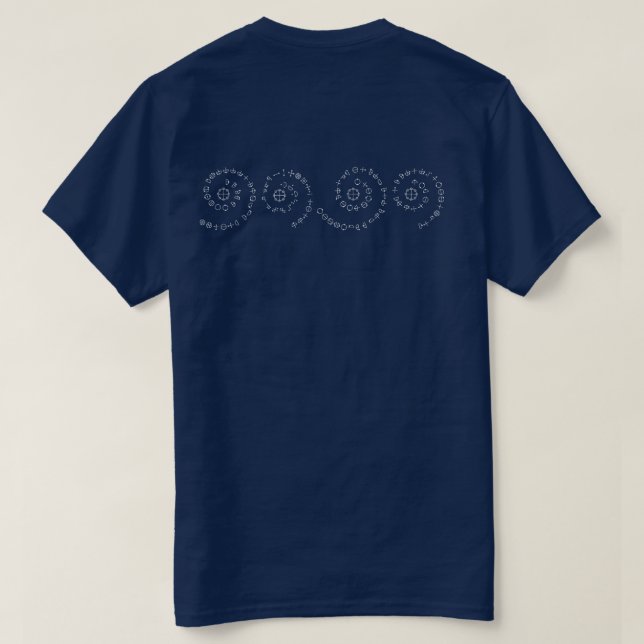 Katakamuna Power verses - 5 bis 8 Lieder der Schöp T-Shirt (Design Rückseite)