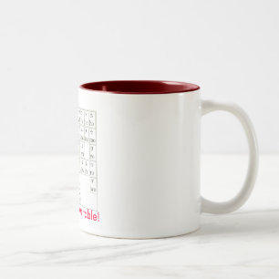 Katakanatabelle Zweifarbige Tasse