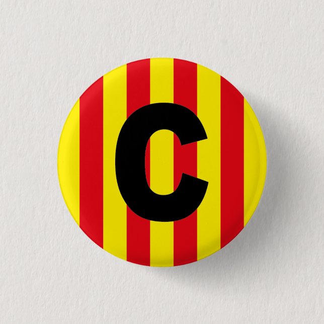 Katalane Katalonien Català Spanien Pin Button (Vorderseite)