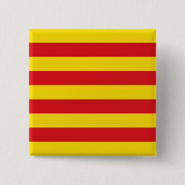 Katalanische Flagge Button