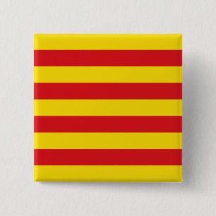 Katalanische Flagge Button