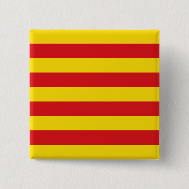 Katalanische Flagge Button (Vorderseite)