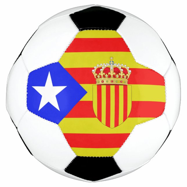 Katalanische Flagge Fußball (Vorderseite)