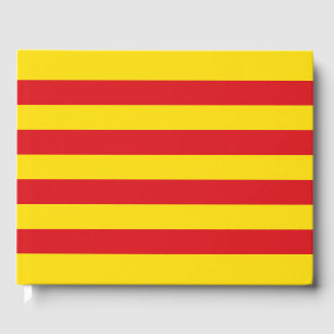 Katalanische Flagge Gästebuch