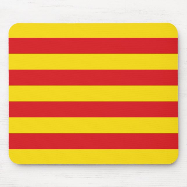 Katalanische Flagge Mousepad (Vorne)