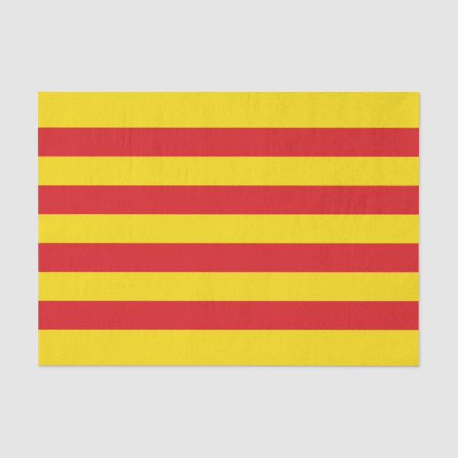 Katalanische Flagge Seidenpapier (Vorderseite)