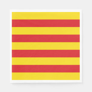 Katalanische Flagge Serviette