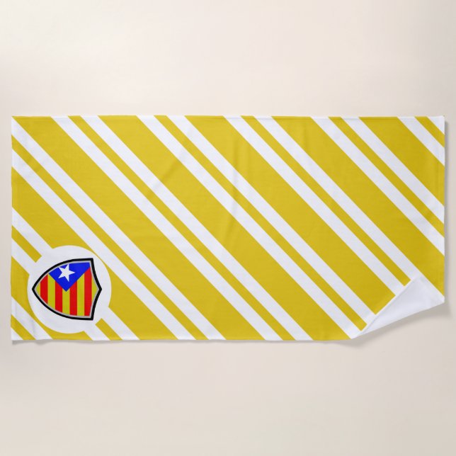 Katalanische Flagge Strandtuch (Vorderseite)
