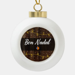 Katalanische frohe Weihnachten, Estelades, Bon Keramik Kugel-Ornament