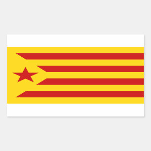 Katalanischer sozialistischer Estelada Rechteckiger Aufkleber