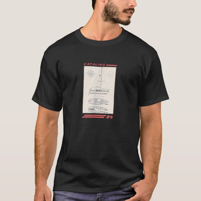 Katalina 25 Sailboat T-Shirt (Vorderseite)