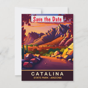 Katalina, Arizona, Travel Postcard, Save The Date