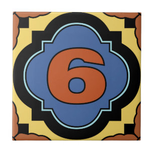 Katalina Island Number Address Tile 6 Fliese