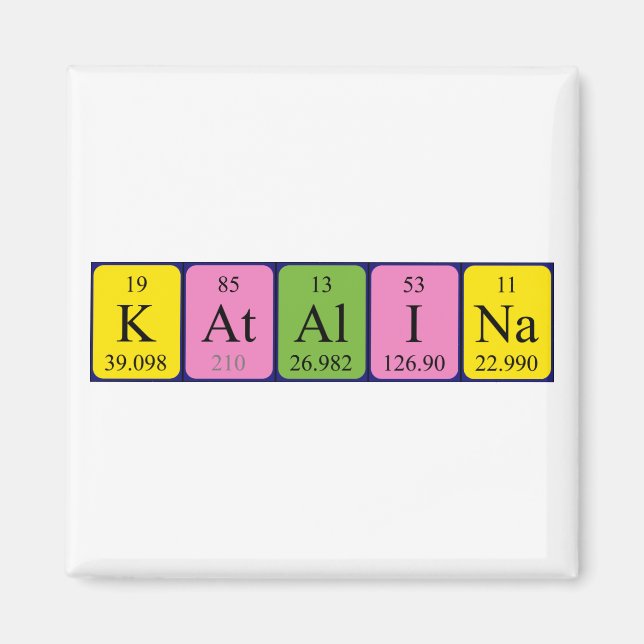 Katalina Magnet für den periodischen Tabellennamen (Vorne)