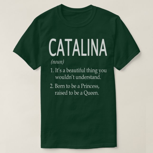 Katalina Name Geschenk T-Shirt (Design vorne)