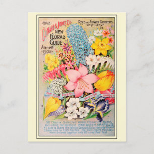 Katalog "Blume für Vintage Gartenarbeit" Postkarte