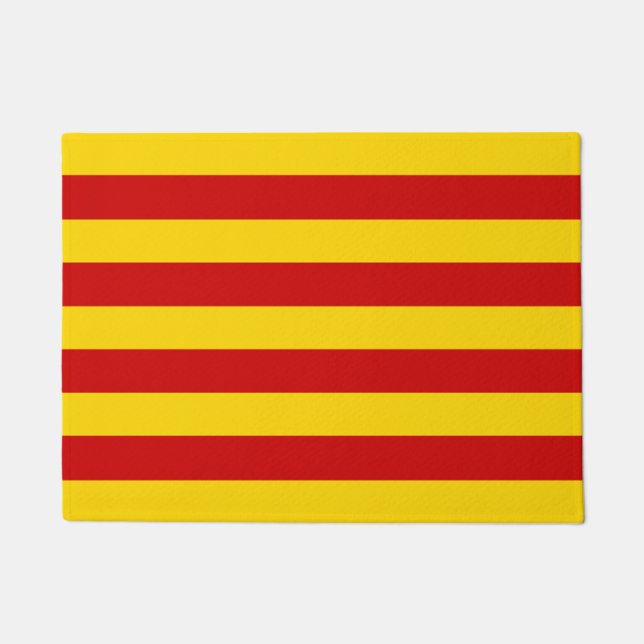Katalonien Flag & Katalan - La Senyera mode Fußmatte (Vorderseite)
