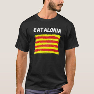 Katalonien-Flagge-Souvenir-Wanderurlaub 2022 T-Shirt