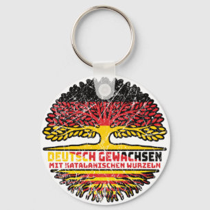 Katalonien Katalanisch Deutsch Deutschland Baum Schlüsselanhänger