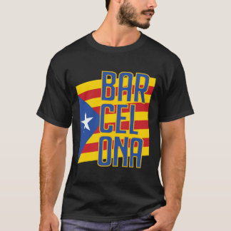 Katalonienflagge Estelada Blava Soccer Jer T-Shirt