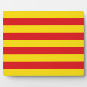 Katalonienflagge Fotoplatte