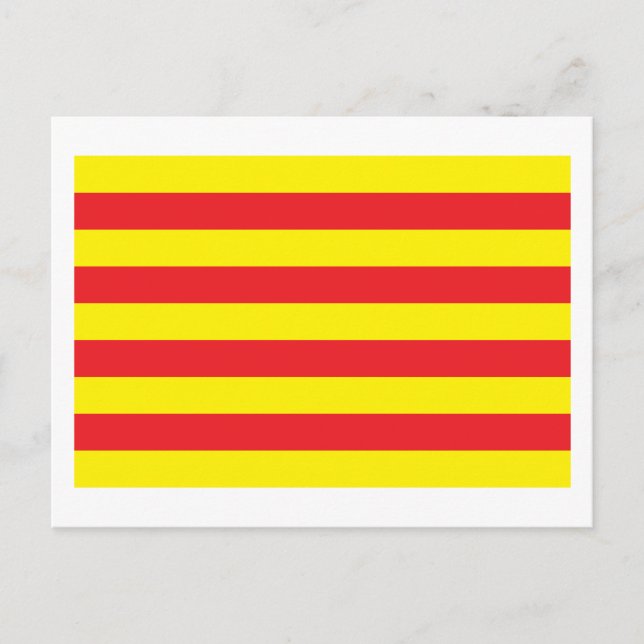 Katalonienflagge Postkarte (Vorderseite)