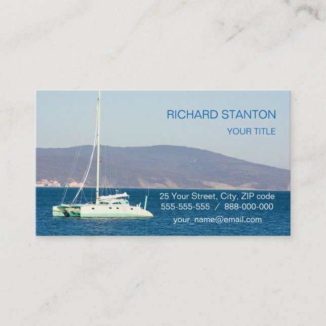 Katamaran Visitenkarte (Vorderseite)