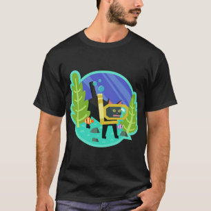 Katamari Damacy Scuba Cat Freunde Geschenk T-Shirt