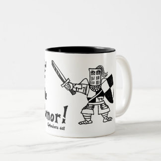Katapult-Massaker Ephesians 6:11 Dame Knight Mug Zweifarbige Tasse
