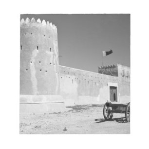 Katar, Al Zubarah. Al-Zubarah-Fort (erbaut 1938) h Notizblock