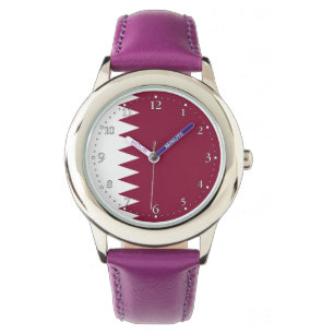 Katar-Flag Armbanduhr