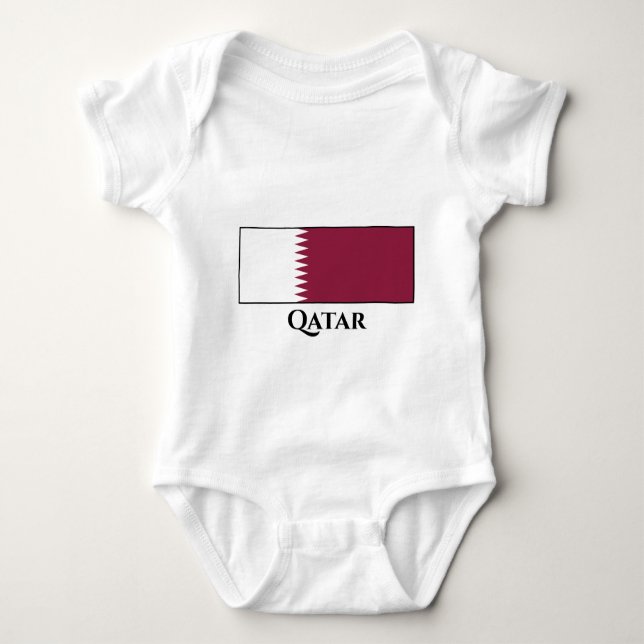 Katar-Flag Baby Strampler (Vorderseite)