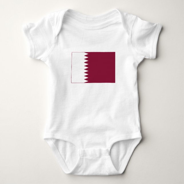 Katar-Flag Baby Strampler (Vorderseite)