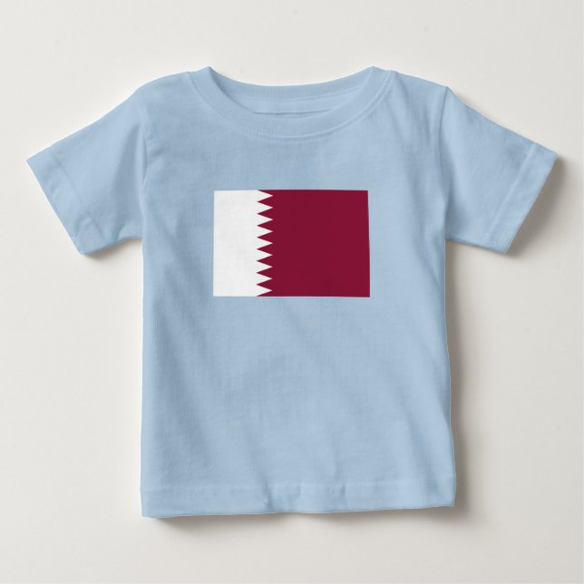 Katar-Flag Baby T-shirt (Vorderseite)