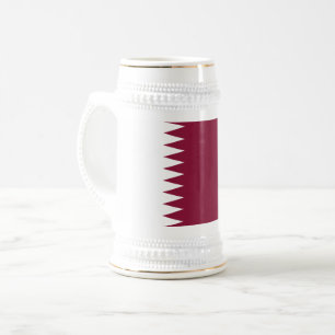 Katar-Flag Bierglas