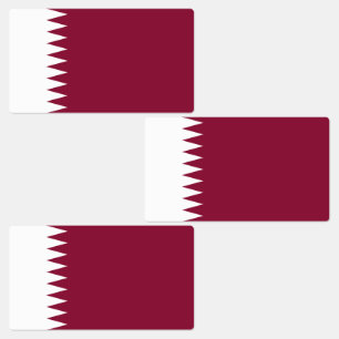 Katar-Flag Etiketten
