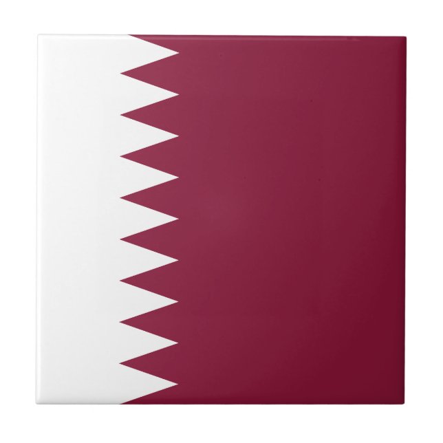 Katar-Flag Fliese (Vorderseite)