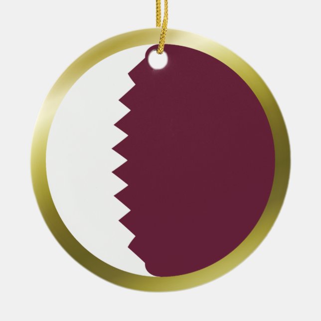 Katar Flag Ornament (Vorne)