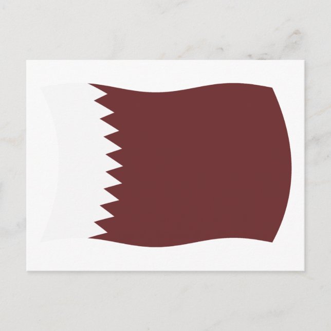 Katar-Flag-Postkarte Postkarte (Vorderseite)